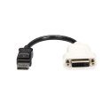 StarTech DP2DVI adapter kablowy 0,24 m DisplayPort DVI-D Czarny