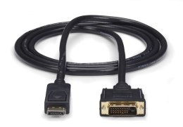 StarTech DP2DVI2MM6 adapter kablowy 1,8 m DisplayPort DVI-D Czarny