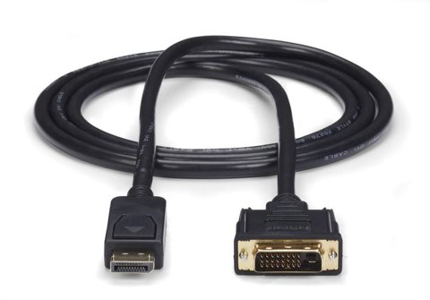 StarTech DP2DVI2MM6 adapter kablowy 1,8 m DisplayPort DVI-D Czarny