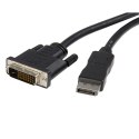 StarTech DP2DVIMM6 adapter kablowy 1,8 m DisplayPort DVI-D Czarny