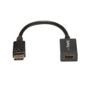StarTech DP2HDMI2 adapter kablowy 0,21 m DisplayPort HDMI Czarny