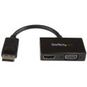 StarTech DP2HDVGA adapter kablowy 0,15 m Czarny