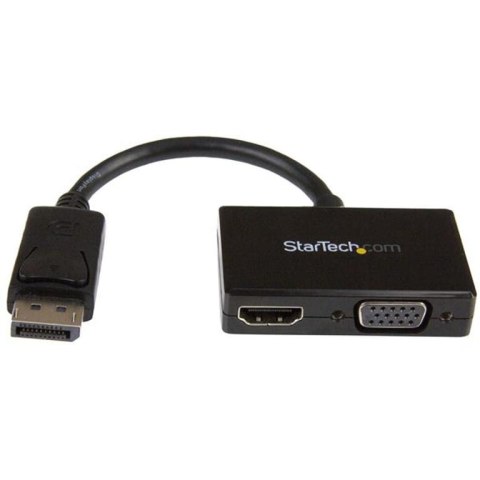StarTech DP2HDVGA adapter kablowy 0,15 m Czarny