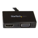 StarTech DP2HDVGA adapter kablowy 0,15 m Czarny