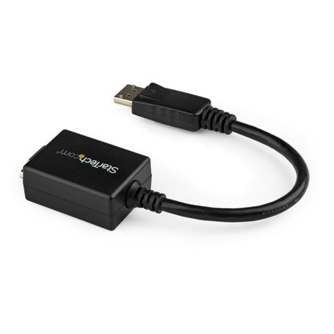 StarTech DP2VGA2 adapter kablowy 0,225 m DisplayPort VGA (D-Sub) Czarny