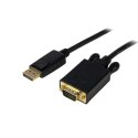 StarTech DP2VGAMM6B adapter kablowy 1,8 m DisplayPort VGA (D-Sub) Czarny