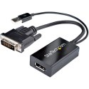 StarTech DVI2DP2 adapter kablowy 0,254 m DVI-D DisplayPort Czarny