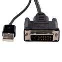 StarTech DVI2DP2 adapter kablowy 0,254 m DVI-D DisplayPort Czarny