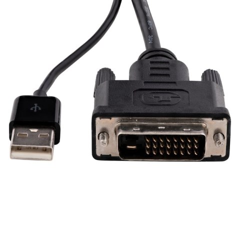 StarTech DVI2DP2 adapter kablowy 0,254 m DVI-D DisplayPort Czarny