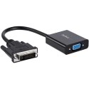 StarTech DVI2VGAE adapter kablowy 0,19 m Czarny