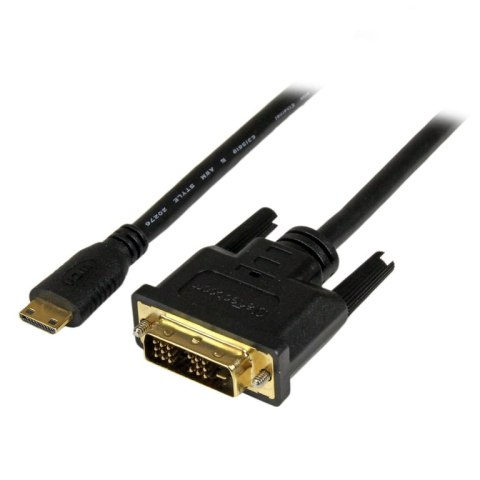 StarTech HDCDVIMM1M adapter kablowy 1 m Mini-HDMI DVI-D Czarny