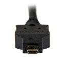 StarTech HDDDVIMM1M adapter kablowy 1 m Micro-HDMI DVI-D Czarny