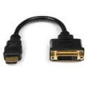 StarTech HDDVIMF8IN adapter kablowy 0,2 m HDMI DVI-D Czarny