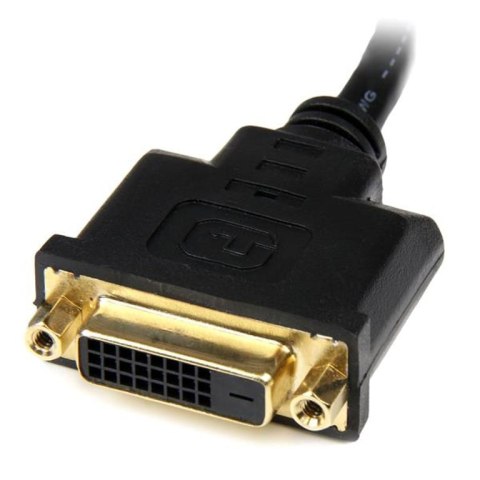 StarTech HDDVIMF8IN adapter kablowy 0,2 m HDMI DVI-D Czarny