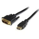 StarTech HDDVIMM2M adapter kablowy 2 m HDMI DVI-D Czarny