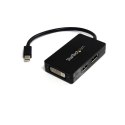StarTech MDP2DPDVHD adapter kablowy 0,15 m Mini DisplayPort DisplayPort + DVI-D + HDMI Czarny