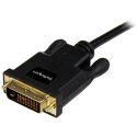 StarTech MDP2DVIMM6B adapter kablowy 1,8 m mini DisplayPort DVI-D Czarny