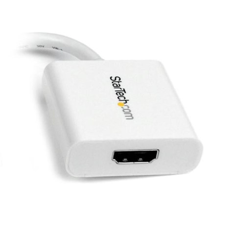 StarTech MDP2HDW adapter kablowy 0,12 m Mini-DisplayPort HDMI Biały