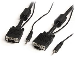StarTech VGA, 3.5mm - VGA, 3.5mm, 5m VGA (D-Sub) + 3.5mm Czarny