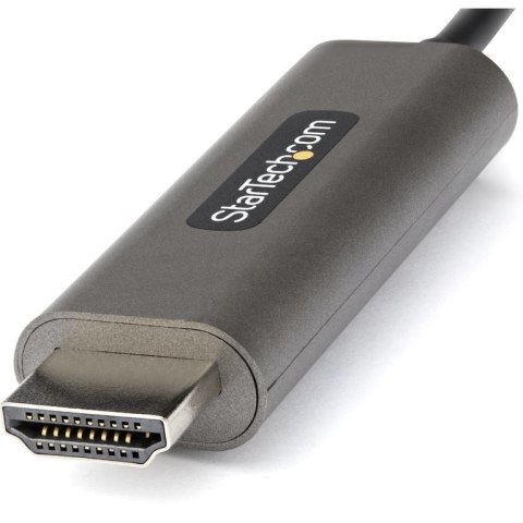 StarTech CDP2HDMM4MH adapter kablowy 4 m HDMI Typu A (Standard) USB Type-C Czarny, Srebrny