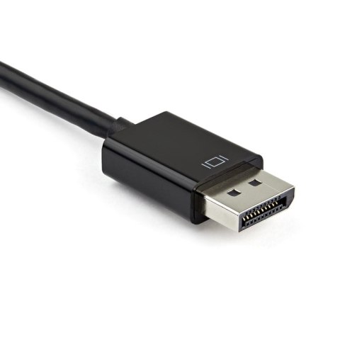 StarTech DP2VGAHD20 adapter kablowy DisplayPort HDMI + VGA (D-Sub) Czarny