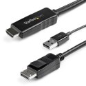StarTech HD2DPMM3M adapter kablowy 3 m HDMI Typu A (Standard) DisplayPort Czarny