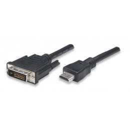 Techly ICOC-HDMI-D-030 adapter kablowy 3 m DVI-D Czarny