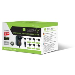 Techly IPW-NTS1000G2 adapter zasilający/ inwentor Wewnętrzna 12 W Czarny