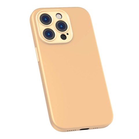 Etui BASEUS Liquid Silica Gel iPhone 14 Pro Max (żółte)