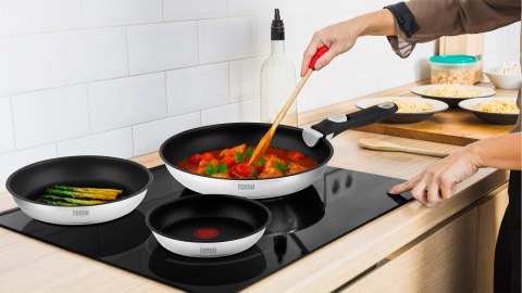 Zestaw patelni z odłączaną rączką 22cm , 24cm 28 cm TEESA FRYING PANS SINGLE HAND