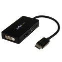 StarTech DP2VGDVHD adapter kablowy 0,15 m Czarny