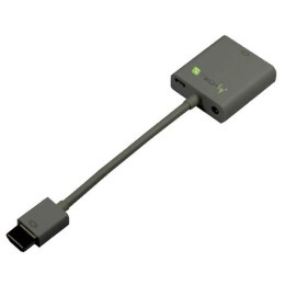 Techly IDATA-HDMI-VGA2AU adapter kablowy 0,15 m VGA+3.5mm+Micro USB Czarny