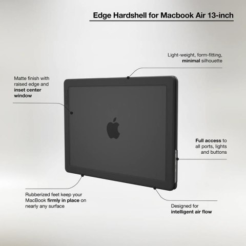 Incase Edge Hardshell Case - Etui MacBook Air 13" M4 (2025) / M3 (2024) / M2 (2022) (Black)