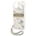 Guess Marble Strap - Etui iPhone 13 Mini (szary)