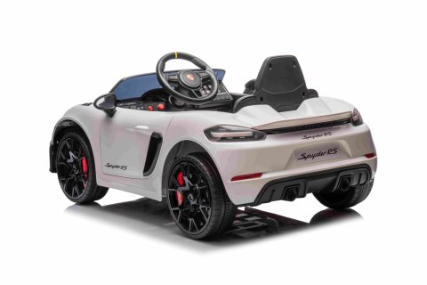 Pojazd Porsche Spyder RS 718 Biały sportowy samochód