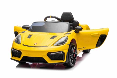 Pojazd Porsche Spyder RS 718 Żółty samochód sportowy