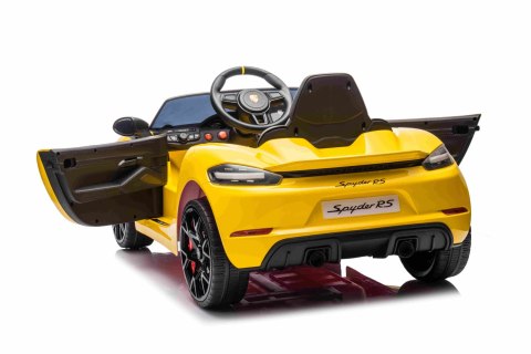 Pojazd Porsche Spyder RS 718 Żółty samochód sportowy