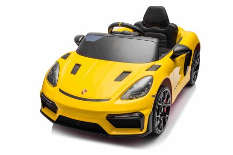 Pojazd Porsche Spyder RS 718 Żółty samochód sportowy