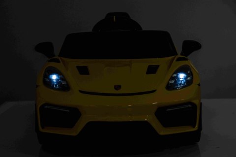 Pojazd Porsche Spyder RS 718 Żółty samochód sportowy