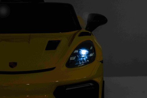 Pojazd Porsche Spyder RS 718 Żółty samochód sportowy