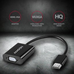 Axagon RVH-VGAN adapter kablowy 0,15 m HDMI Typu A (Standard) VGA (D-Sub) Czarny