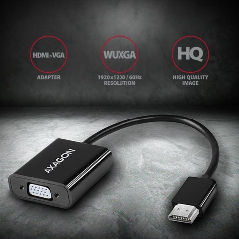 Axagon RVH-VGAN adapter kablowy 0,15 m HDMI Typu A (Standard) VGA (D-Sub) Czarny