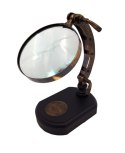 Lupa na drewnianej podstawie - MG4ZS
