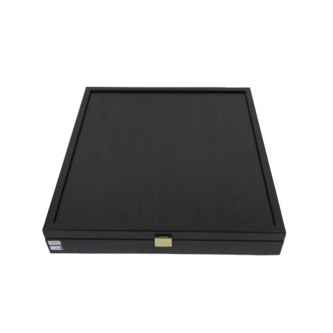 Luksusowe Szachy Mosiężne 28 x 28 cm - Ekskluzywny Prezent - S3BBLU