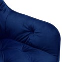 Krzesło welurowe NEVADA VELVET granatowe