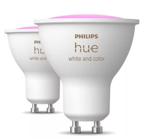 LIGHT BULB GU10 WHITE&COLOR/2PACK 929003666502 PHILIPS