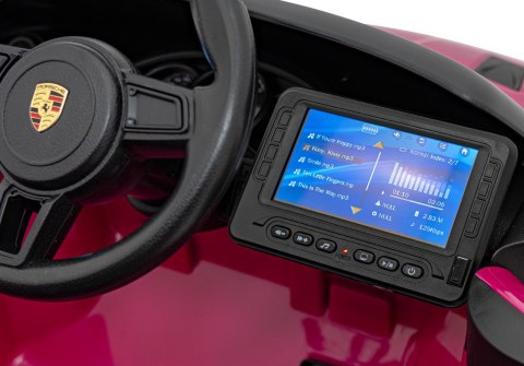 Pojazd Porsche Spyder RS 718 Różowy MP4