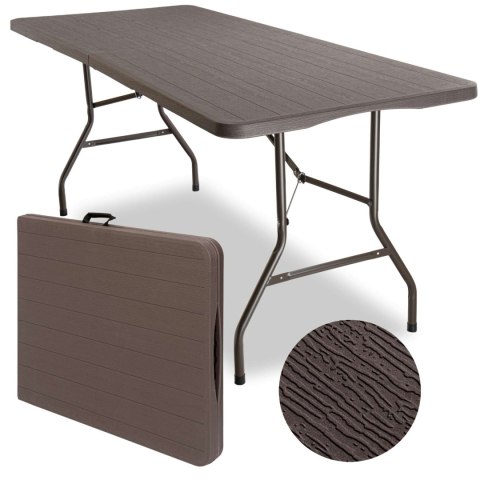 Stół cateringowy ogrodowy WOODLAND brązowy