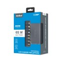 Zasilacz uniwersalny Rebel 8 końcówek, USB 65 W / 15-24 V