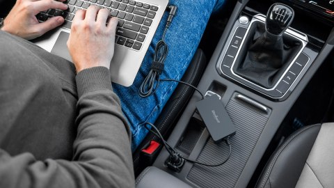 Zasilacz uniwersalny Rebel 8 końcówek, USB 65 W / 15-24 V